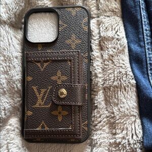 Louis Vuitton Black and Brown Monogram Phone Case